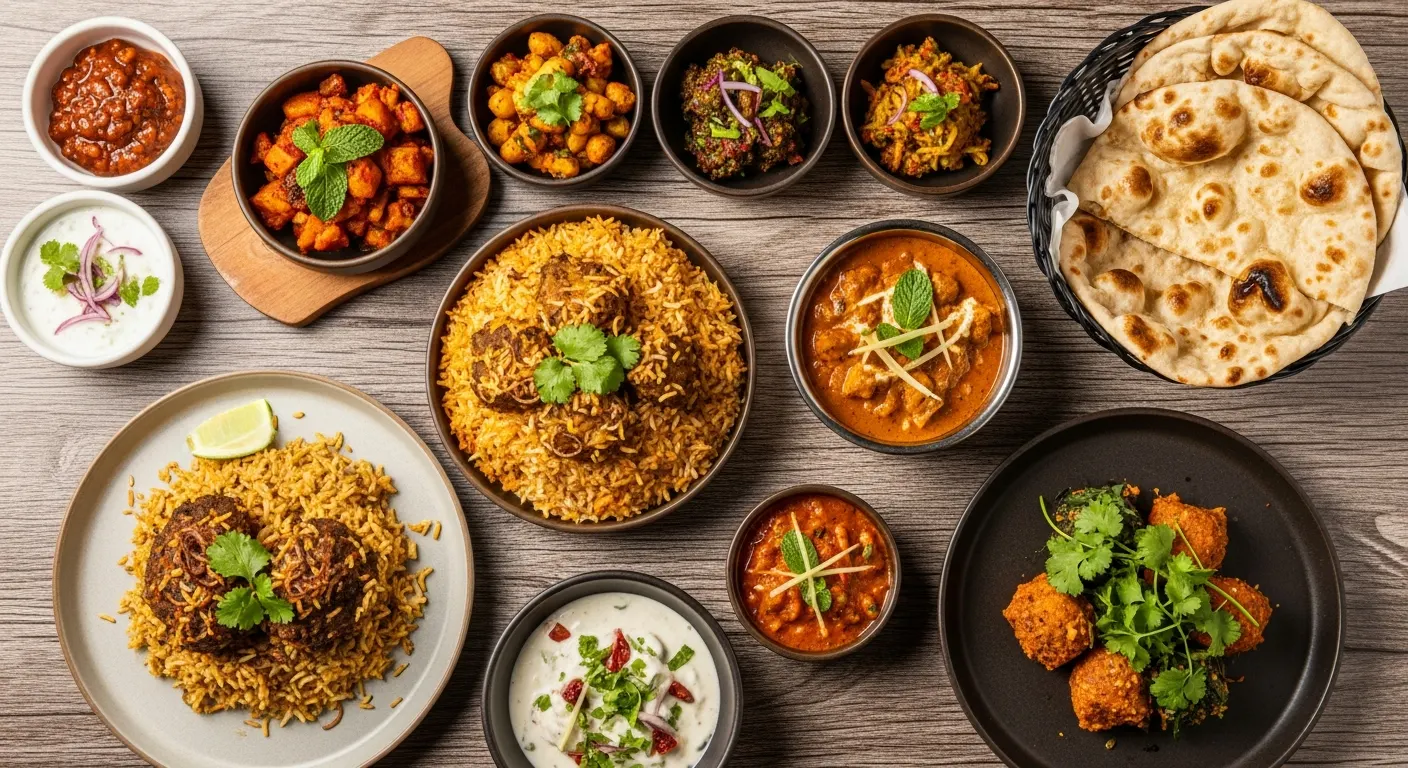 Delicious food spread